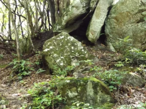 The area of the Pound Gap Massacre also known as Killing Rock.   The photograph was taken by Joanna Adams Sergent on location.