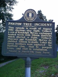 The spot where the McCoy Brothers died