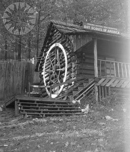 Jenkins District Headquarters Boy Scouts of America where the Women's Civic Club moved their meetings and books.  The picture was found in the Smithsonian Collection