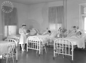 Jenkins Hospital, 1940 Annual Report, interior view
From the Consolidation Coal Company collection, National Museum of American History.