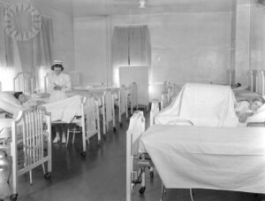Jenkins Hospital, 1940 Annual Report, interior view
From the Consolidation Coal Company collection, National Museum of American History.
