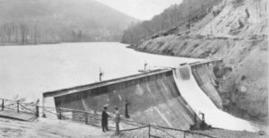 Elkhorn Dam, Jenkins, Kentucky.  Date and photographer unknown