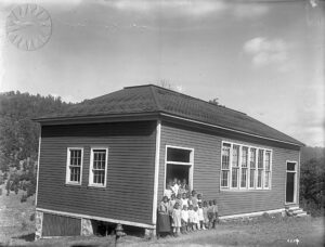 SI Neg. CCC-2114. Date: 10/7/1921. School at Burdine (Col) Colored School at Burdine 15 Reg. From the Consolidation Coal Company collection, National Museum of American History. Credit: unknown (Smithsonian Institution)