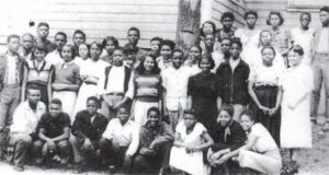 9th and 10th Grades 1948.  Photograph provided in the Mountain Eagle by Carolyn Rodgers. 