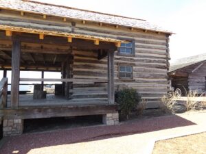 Photographs of Wade Cabin taken by Joanna Adams Sergent on March 20, 2022, Discovery Park of America, Heritage Park, Union City, Tennessee.