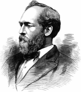 James Abram Garfield as an Ohio Representative.  The Artist is unknown.