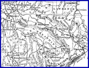 Map of the Pound Gap area