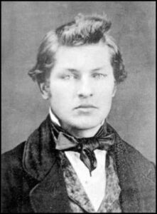 James Abram Garfield as a young man.  The photographer is unknown.
