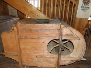 Hand Crank mill at the Brewer-Austin Mill at Discovery Park of America in Union City, Tennessee. The photograph was taken by Joanna Adams Sergent.