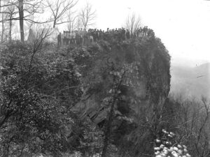 SI Neg. CCC-1785. Date: 4/20.1919. Inspection Party Frying Bacon [?] Inspection Party on Raven Rock 20 reg. From the Consolidation Coal Company collection, National Museum of American History. Credit: unknown (Smithsonian Institution)