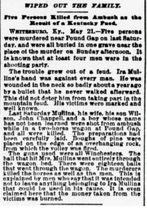The Sun New York Times, NYC, NY, May 22, 1892