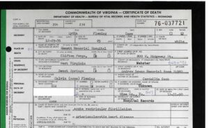 Lydia Lacosta Fleming was born on December 31, 1890 in Wise Virginia.  Special thanks to Kate Cree for the find.