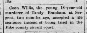 Richmond Climax dated November 25th, 1896