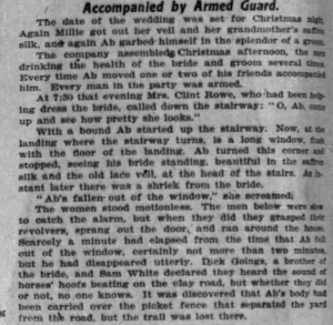 The story as it is found in the Chicago Tribune June 11, 1905 and the Omaha Daily Bee June 11, 1905