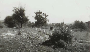 Memorial placed at the site of the fire for the Sodder Five lost on Christmas Day 1945.