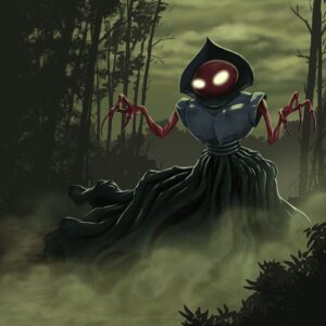 The Flatwoods Monster as described by witnesses.  Artist is unknown at this time.